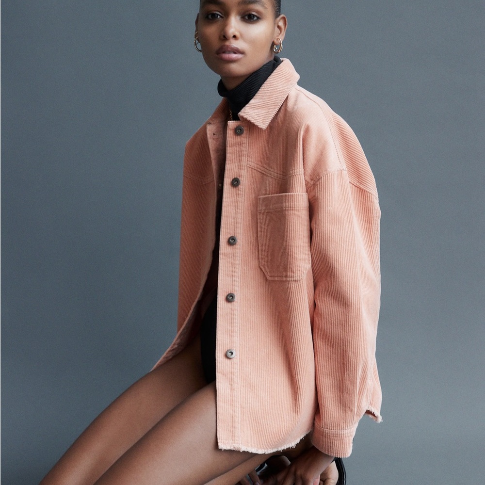 Zara Corduroy Shirt Jacket